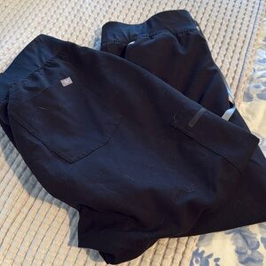 Figs black high waisted bottoms 2 pair